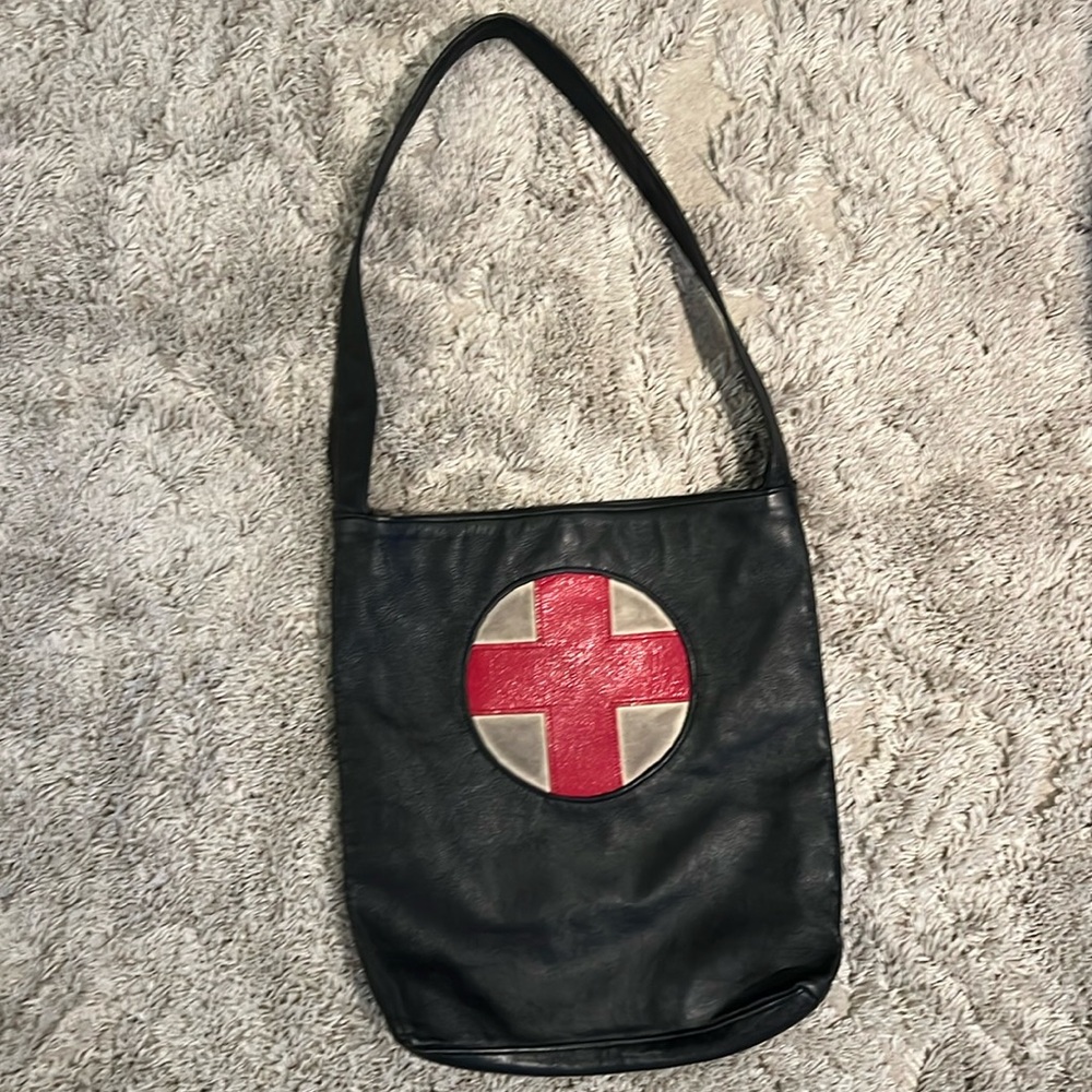 Vintage genuine leather purse, handmade in London